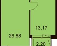 2-комнатная квартира площадью 45 кв.м, Ходынский бул., 2С1 | цена 8 369 487 руб. | www.metrprice.ru