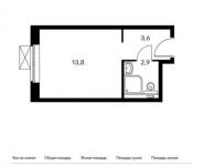1-комнатная квартира площадью 20.3 кв.м,  | цена 2 882 600 руб. | www.metrprice.ru