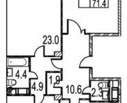 3-комнатная квартира площадью 117 кв.м, Россошанская улица, 5к1 | цена 39 140 000 руб. | www.metrprice.ru