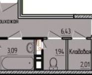 1-комнатная квартира площадью 41.4 кв.м, Нахабинское шоссе, д.5Б | цена 2 348 000 руб. | www.metrprice.ru