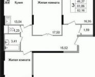 3-комнатная квартира площадью 83.3 кв.м, Щелково платф, 1 | цена 4 582 000 руб. | www.metrprice.ru