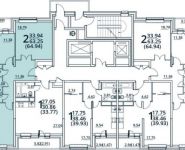 2-комнатная квартира площадью 64 кв.м, Радиальная 6-я ул., 7С29 | цена 5 714 720 руб. | www.metrprice.ru