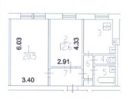 2-комнатная квартира площадью 53.4 кв.м, Хамовнический Вал ул., 28 | цена 13 900 000 руб. | www.metrprice.ru