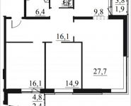 3-комнатная квартира площадью 98.5 кв.м, Мельникова, 1-3к6 | цена 18 995 725 руб. | www.metrprice.ru