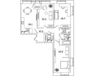 3-комнатная квартира площадью 88.4 кв.м, Рязанский проспект, д.влд 2 | цена 14 941 456 руб. | www.metrprice.ru