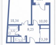 1-комнатная квартира площадью 51.1 кв.м, Мясницкая улица, 17с2 | цена 5 940 436 руб. | www.metrprice.ru