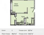 1-комнатная квартира площадью 40 кв.м, Промышленная ул. | цена 2 684 220 руб. | www.metrprice.ru