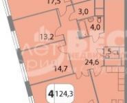 4-комнатная квартира площадью 124 кв.м, Электролитный проезд, вл16к6 | цена 25 100 000 руб. | www.metrprice.ru