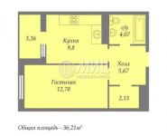 1-комнатная квартира площадью 36.2 кв.м,  | цена 4 100 000 руб. | www.metrprice.ru