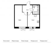 1-комнатная квартира площадью 39.4 кв.м,  | цена 4 787 100 руб. | www.metrprice.ru
