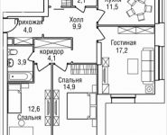 3-комнатная квартира площадью 85 кв.м, 3-й Силикатный проезд, вл. 4, корп. 2 | цена 19 180 315 руб. | www.metrprice.ru