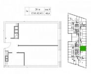 1-комнатная квартира площадью 48 кв.м, Шеногина ул., 1 | цена 16 802 544 руб. | www.metrprice.ru