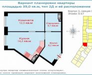 1-комнатная квартира площадью 39 кв.м, Бачуринская ул. | цена 4 143 000 руб. | www.metrprice.ru