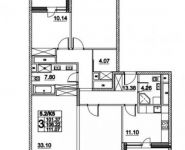 3-комнатная квартира площадью 111 кв.м, Лазоревый пр., 3С5 | цена 27 212 150 руб. | www.metrprice.ru