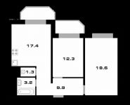 2-комнатная квартира площадью 67.7 кв.м, улица Маковского, 26 | цена 7 230 600 руб. | www.metrprice.ru