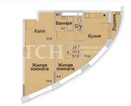 2-комнатная квартира площадью 51.6 кв.м, Мясницкая улица, 17с2 | цена 3 400 000 руб. | www.metrprice.ru