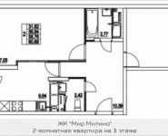 2-комнатная квартира площадью 60 кв.м, Муравская 2-я ул., 7 | цена 6 904 477 руб. | www.metrprice.ru