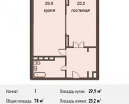 1-комнатная квартира площадью 78 кв.м в ЖК "Дирижабль", Профсоюзная ул., 64К2 | цена 21 900 000 руб. | www.metrprice.ru