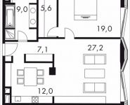 1-комнатная квартира площадью 103.9 кв.м в МФК "Balchug Residence", Садовническая, к5вл31, корп.3 | цена 59 173 128 руб. | www.metrprice.ru