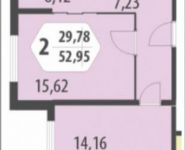 2-комнатная квартира площадью 52 кв.м, 2-я Муравская улица, 7с1 | цена 5 944 538 руб. | www.metrprice.ru