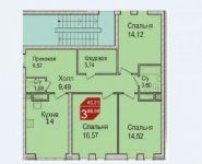 3-комнатная квартира площадью 88.6 кв.м, Акуловская улица, 23 | цена 6 600 000 руб. | www.metrprice.ru