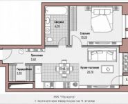 1-комнатная квартира площадью 53.9 кв.м, Старокрымская улица, 13с1 | цена 24 750 000 руб. | www.metrprice.ru