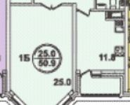 1-комнатная квартира площадью 48 кв.м, Красногвардейский бул., 33 | цена 2 500 000 руб. | www.metrprice.ru