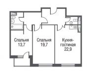 2-комнатная квартира площадью 78.1 кв.м, проезд Серебрякова, 11-13к1 | цена 12 042 941 руб. | www.metrprice.ru