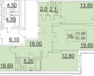 3-комнатная квартира площадью 96 кв.м, Юбилейный пр-т, 40 | цена 9 500 000 руб. | www.metrprice.ru