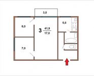 3-комнатная квартира площадью 44 кв.м, Северная 9-я линия, 3 | цена 4 850 000 руб. | www.metrprice.ru