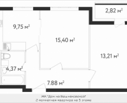 2-комнатная квартира площадью 52.1 кв.м, Вешняковская | цена 8 127 600 руб. | www.metrprice.ru