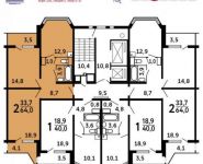 2-комнатная квартира площадью 64 кв.м,  | цена 3 673 600 руб. | www.metrprice.ru