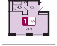 1-комнатная квартира площадью 31 кв.м, Северный кв-л | цена 2 425 500 руб. | www.metrprice.ru