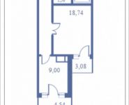 1-комнатная квартира площадью 55.6 кв.м, Кудрявцева, 12 | цена 6 583 262 руб. | www.metrprice.ru