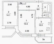 2-комнатная квартира площадью 54.3 кв.м, Гарибальди ул., 5к1 | цена 13 900 000 руб. | www.metrprice.ru