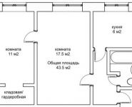 2-комнатная квартира площадью 44 кв.м, Бориса Галушкина ул., 20 | цена 8 200 000 руб. | www.metrprice.ru