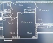 2-комнатная квартира площадью 63 кв.м, Митинская ул., 22 | цена 11 961 184 руб. | www.metrprice.ru