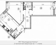 2-комнатная квартира площадью 70.4 кв.м, Игоря Мерлушкина, 2 | цена 5 138 914 руб. | www.metrprice.ru