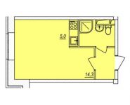 1-комнатная квартира площадью 25.9 кв.м, Бурковский пр. | цена 2 084 900 руб. | www.metrprice.ru