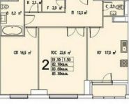 2-комнатная квартира площадью 85.1 кв.м, Олимпийский проспект, с10 | цена 27 002 800 руб. | www.metrprice.ru