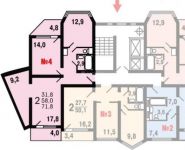 2-комнатная квартира площадью 71.8 кв.м, улица Вертолётчиков, 5к1 | цена 7 133 200 руб. | www.metrprice.ru