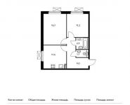2-комнатная квартира площадью 52.1 кв.м,  | цена 4 704 630 руб. | www.metrprice.ru