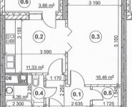 1-комнатная квартира площадью 41.7 кв.м,  | цена 7 366 034 руб. | www.metrprice.ru