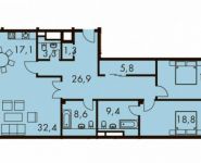 3-комнатная квартира площадью 144.9 кв.м, Садовническая наб., 5С1 | цена 67 050 302 руб. | www.metrprice.ru