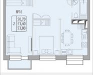 2-комнатная квартира площадью 51 кв.м, Березовая аллея, 17АС2 | цена 6 763 263 руб. | www.metrprice.ru