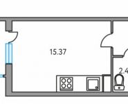 0-комнатная квартира площадью 23 кв.м,  | цена 1 832 200 руб. | www.metrprice.ru