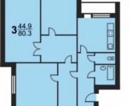 3-комнатная квартира площадью 9 кв.м, Енисейская ул., 5 | цена 21 150 000 руб. | www.metrprice.ru