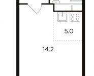 1-комнатная квартира площадью 26 кв.м, Ясная улица 4 | цена 3 100 000 руб. | www.metrprice.ru