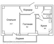 2-комнатная квартира площадью 40 кв.м, Рогожский Вал ул., 12 | цена 8 400 000 руб. | www.metrprice.ru