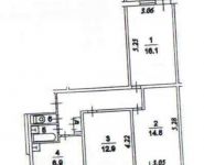 3-комнатная квартира площадью 65 кв.м, Академика Янгеля ул., 6 | цена 8 300 000 руб. | www.metrprice.ru